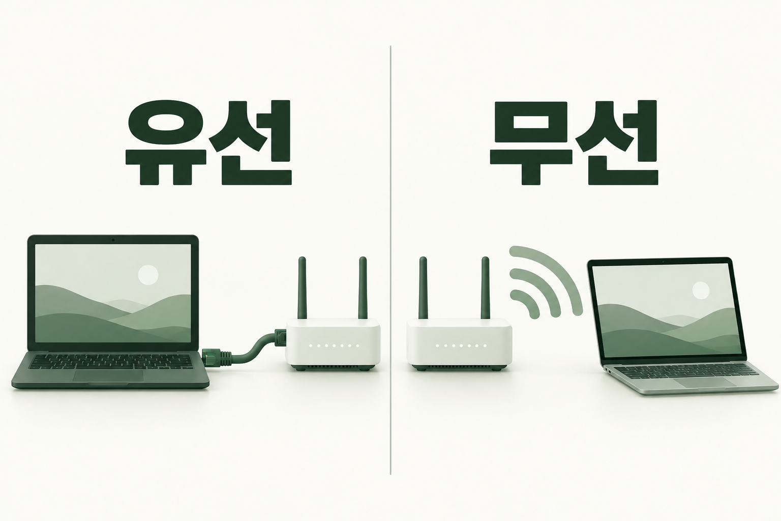 유선과 무선의 차이